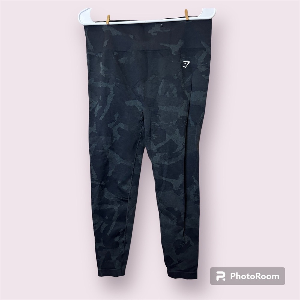 Gymshark size XXL dark grey camo leggings